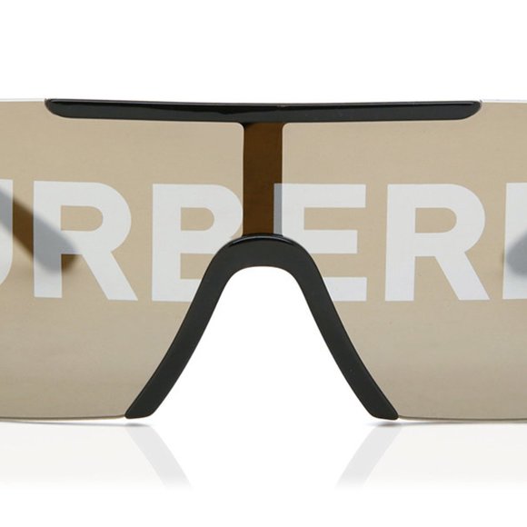 NEW BURBERRY BE4291 3001/H BLACK GREY LENS LOGO AUTHENTIC SUNGLASSES 38-18 - Picture 6 of 7